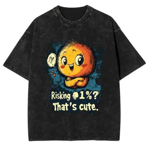 Risking 1% meme Vintage washed tshirt 