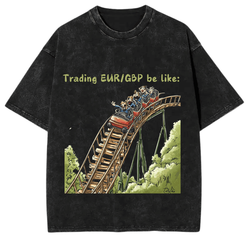 EUR/GBP BUMPY RIDE! Vintage meme tshirt